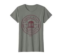 Marvel Spider-Man Game Empire State University Logo T-Shirt, Damen, Heidekraut/Armeegrün, XXL