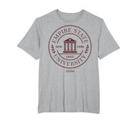 Marvel Spider-Man Game Empire State University Logo T-Shirt, Herren Große Größen, Grau Meliert, 5X Tall
