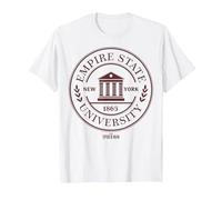 Marvel Spider-Man Game Empire State University Logo T-Shirt, Herren, Weiß, XL