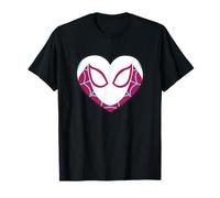 Marvel Spider-Man Ghost Spider Spider-Gwen Heart Mask Logo T-Shirt
