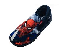 Marvel Spider-Man-Hausschuhe für Jungen, Marineblau, Größe 1 UK, 33 EU