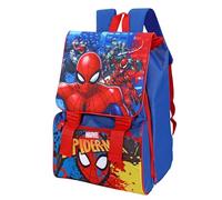 Marvel Spider-Man Kinder Schulrucksack, Blau und Rot, 31 x 24 x 9 cm, 15 l Fassungsvermögen