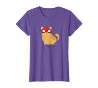 Marvel Spider-Man Miles Morales Game Spider-Cat Meow T-Shirt, Damen, Heidekrautlila, S