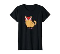 Marvel Spider-Man Miles Morales Game Spider-Cat Meow T-Shirt, Damen, Schwarz, S