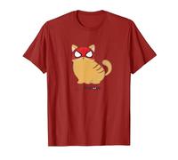 Marvel Spider-Man Miles Morales Game Spider-Cat Meow T-Shirt, Herren, Cranberry, M