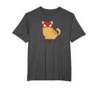 Marvel Spider-Man Miles Morales Game Spider-Cat Meow T-Shirt, Herren Große Größen, Anthrazit Meliert, 4X Tall