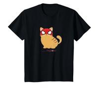 Marvel Spider-Man Miles Morales Game Spider-Cat Meow T-Shirt, Kinder, Schwarz, 98