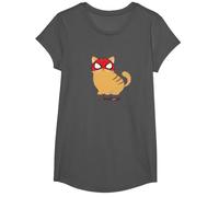 Marvel Spider-Man Miles Morales Game Spider-Cat Meow T-Shirt, Mädchen, Anthrazit, M