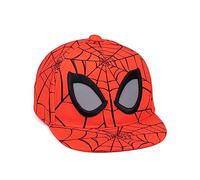 Marvel Spider-Man Mütze Kinder | Jungen Mädchen Superhelden Charakter Maske Spinnennetz Rot Snapback Sommerhut | Filme TV-Show Geschenke Merchandise