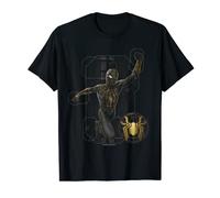 Marvel Spider-Man: No Way Home Black and Gold Suit in Action T-Shirt