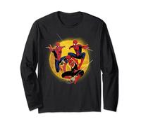 Marvel Spider-Man: No Way Home Spider-Men In Action Langarmshirt