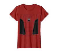 Marvel Spider-Man: No Way Home Upgraded Suit Front Back T-Shirt, Damen, Cranberry, 3XL