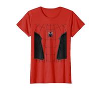 Marvel Spider-Man: No Way Home Upgraded Suit Front Back T-Shirt, Damen, Rot, M