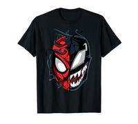 Marvel Spider-Man Peter Venom Split Face T-Shirt