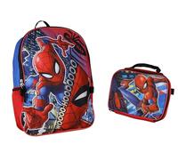 Marvel Spider-Man Rucksack, 40,6 cm, Schul-Büchertasche mit isolierter Lunchbox, 2-teiliges Kombi-Set, Tragetasche für Jungen und Mädchen