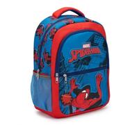 Marvel Spider-Man Schulrucksack | Spider-Man Schulrucksack mit Hauptfach, Vordertasche, seitlicher Netztasche, Tragegriff und dekorativem Anhänger.