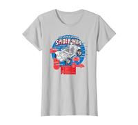 Marvel Spider-Man Spider-Buggy Breakdown - AC Exclusive T-Shirt, Damen, Silber, S