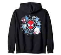 Marvel Spider-Man Team Spidey Big Face Collage Kapuzenjacke