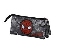 Marvel Spiderman Amazing-Fan Dreifach Federmäppchen 2.0, Mehrfarbig