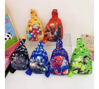 Marvel Spiderman Cartoon Umhängetasche Münzbörse Outdoor Lässig Umhängetasche Kartenetui Brusttasche für Herren, verstellbarer Riemen - Cartoon Superh