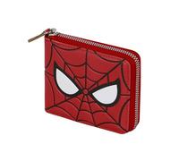 Marvel Spiderman Chibi-Herren-Geldbörse Man Zip, Rot, 12 x 10 cm