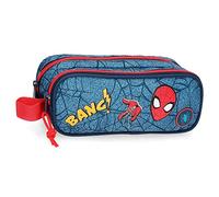 Marvel Spiderman Denim Federmäppchen, 23 x 9 x 7 cm, Polyester
