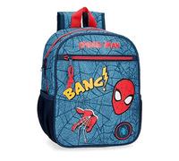 Marvel Spiderman Denim Kleiner Rucksack, Blau, 23 x 28 x 10 cm, Polyester, 6,44 l