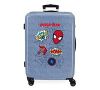 Marvel Spiderman Denim Koffer, mittelgroß, blau, 48 x 68 x 26 cm, starr, ABS, TSA-Verschluss, 70 l, 3 kg, 4 Räder