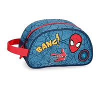 Marvel Spiderman Denim Kulturbeutel, anpassbar, Blau, 24 x 14 x 10 cm, Polyester