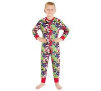 Marvel Spiderman Fleece Onesie Kinder Jungen, Iron Man Avengers Ganzkörper Schlafanzug 3 bis 10 Jahren - Kinder Geschenke Jungen (Mehrfarbig Avengers, 4-5 Jahre)