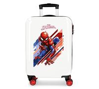 Marvel Spiderman Geo Kabinenkoffer Rot 34x55x20 cms Hartschalen ABS Kombinationsschloss 34L 2,6Kgs 4 Doppelräder Handgepäck