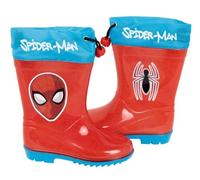 Marvel Spiderman Gummistiefel für Kinder, Spiderman-Regenstiefel mit rutschfester Sohle (Rot, EU-Schuhgrößen, Kinder (0-5 Jahre), Größe M, Größe 32, rot, 32 EU