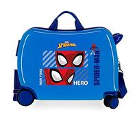 Marvel Spiderman Hero Kinderkoffer, Blau, 50 x 38 x 20 cm, starr, ABS-Kombinationsverschluss, 34 l, 1,8 kg, 4 Räder, Handgepäck