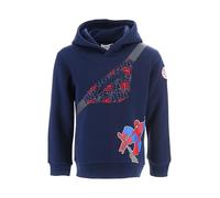 Marvel Spiderman Hoodie für Jungen, Weiches Textil Sweatshirt mit Kapuze, Kapuzenpullover Geschenk für Kinder, Größe 8 Jahre | Marineblau