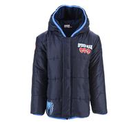Marvel Spiderman Jacke für Jungen, Warme und Weich Gepolsterte Winterjacke, Kapuzenjacke, Wintermäntel für Kinder, Größe 8 Jahre | Blauw