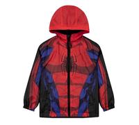 Marvel Spiderman Jacke, Superhelden Regenjacke Für Kinder, Spiderman Jungen Regenjacke, Wasserabweisende Jungenjacke, Rot 158