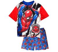 Marvel Spiderman Jungen Kurzer Schlafanzug, rot, 104
