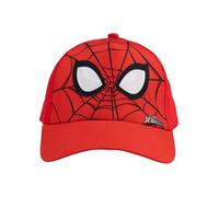 Marvel Spiderman Kappe für Jungen - Kinder Cap Basecap Baseballkappe verstellbar Rot