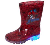 Marvel Spiderman Leuchtende Gummistiefel / Schneestiefel für Kinder, Rot - rot - Größe: 34 EU