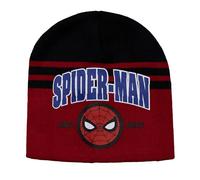 Marvel Spiderman Mütze Kinder | Geschenke für Jungen | Beanie | Wintermütze Spidey | Strickmütze | Haube Kinder | Spider-Man (DE/NL/SE/PL, Numerisch, 52, Rot)