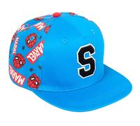 Marvel Spiderman Personalised Baseball Cap for Boys Embroidered Letter Adjustable Snapback Kids Hat 100% UV Protection Summer Holiday Cap Blue (DE/NL/SE/PL, Alphanumerisch, Einheitsgröße, Blau)