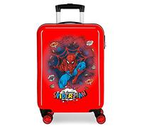 Marvel Spiderman Pop Kabinenkoffer Rot 38x55x20 cms Hartschalen ABS Kombinationsschloss 34L 2,6Kgs 4 Doppelräder Handgepäck