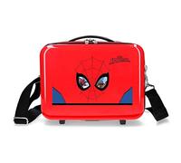 Marvel Spiderman Protector Anpassbarer Kulturbeutel mit rotem Schultergurt 29 x 21 x 15 cm starres ABS 9,14 l 0,6 kg