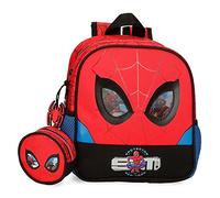 Marvel Spiderman Protector Anpassbarer Vorschulrucksack Rot 23x25x10 cm Polyester 5.75L