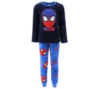 Marvel Spiderman Pyjama für Jungen, Kinder T-Shirt und Lange Hose, 2 Teiliger Weicher Fleece Pyjama, Geschenk für Kinder, Größe 3 Jahre | Blau