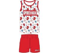 Marvel Spiderman Pyjama Set Kurzarm Schlafanzug Jungen pjs Sommer 98-134cm Kinder nachtwäsche T-Shirt und Shorts Hose kurz (DE/NL/SE/PL, Numerisch, 134, Regular, Blau1)