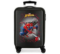 Marvel Spiderman Red Kabinenkoffer Schwarz 38x55x20 cms Hartschalen ABS Kombinationsschloss 34L 2,6Kgs 4 Doppelräder Handgepäck