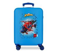 Marvel Spiderman Red Kabinentasche, blau, 38 x 55 x 20 cm, starr, ABS, seitlicher Zahlenkombinationsverschluss, 34 l, 2,66 kg, 4 Doppelrollen, Handgepäck.