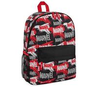 Marvel Spiderman Rucksack Kinder mit Designs von The Avengers Iron Man und Mehr Kinderrucksack Einschulung Geschenk (Rot/Schwarz)