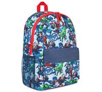 Marvel Spiderman Rucksack Kinder mit Designs von The Avengers Iron Man und Mehr Kinderrucksack Einschulung Geschenk (Blau)